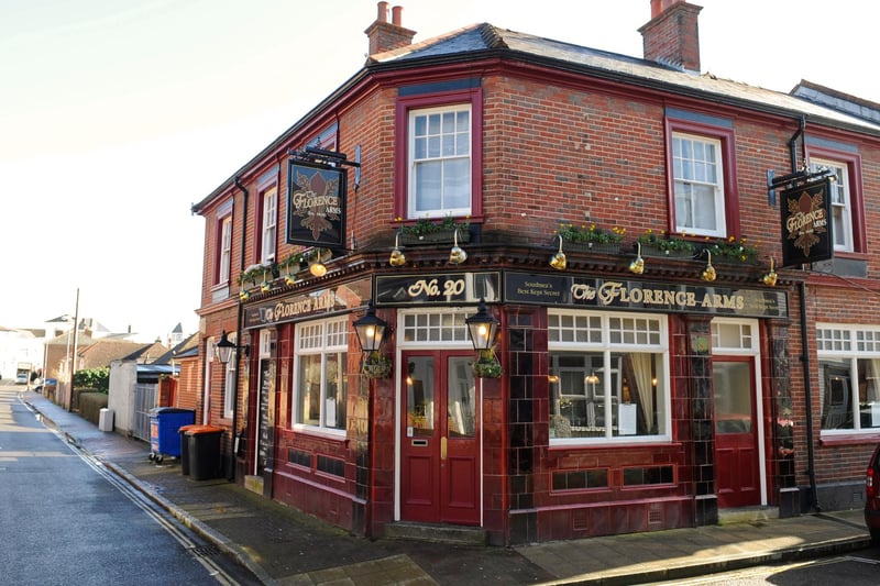 The Florence Arms is a Gastro Pub that has graced Portsmouth for decades. Their menu offers many classic pub dishes with a fine dining twist. The Florence Arms has a rating of 4.5 out of five with 839 reviews on Tripadvisor.