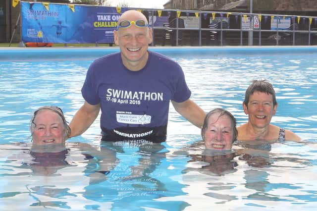 Swimming legend Duncan Goodhew meets some of the hardy regulars at Hathersage's outdoor pool. Do you recognise anyone from these pictures?