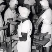 Shift workers in the packing section at.Bassets in Sheffield. May 19th 1965