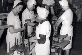 Shift workers in the packing section at.Bassets in Sheffield. May 19th 1965