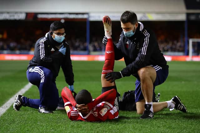 Rhian Brewster of Sheffield United has undergone surgery to cure a hamstring problem: David Klein / Sportimage