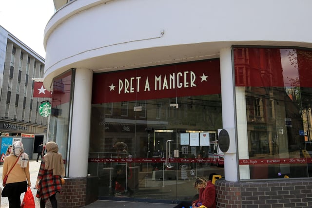 Popular coffee shop chain Pret A Manger closed its Fargate branch back in July with the loss of 15 jobs.