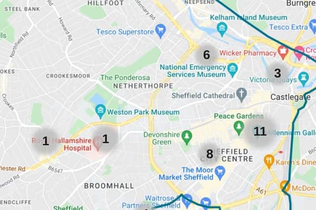 The figures show that the worst-hit area in Sheffield for bicycle theft over the last year was Sheffield Central and North West, with the worst month being in October last year, when police received 40 reports of bike theft.