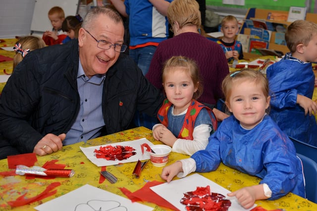 Forest Glade Primary School held a Remembrance Day tea party and craft session for Grandparents 