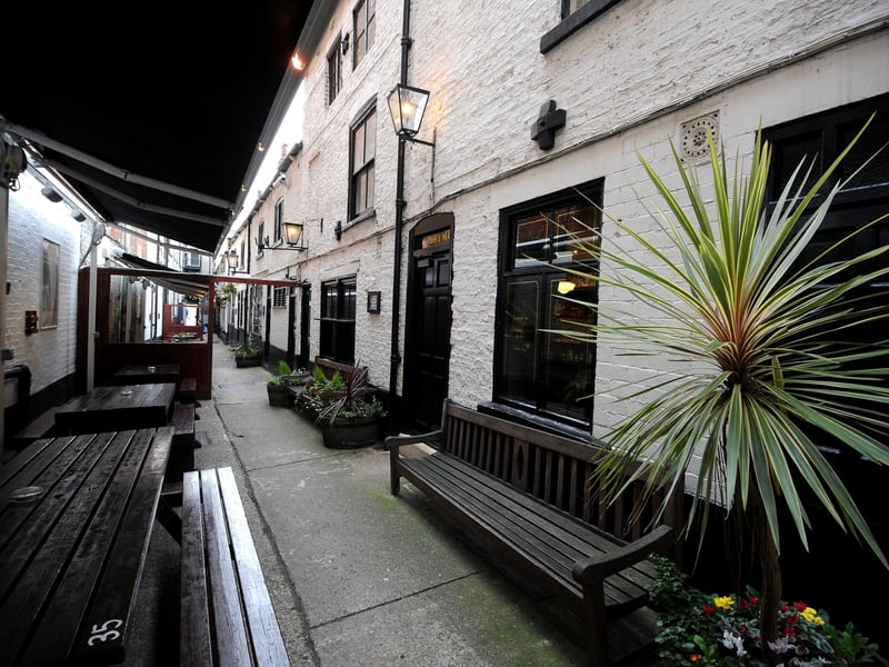 The Turk's Head in Turk's Head Yard has a rating of 4.6 stars from 639 Google reviews. A customer said: “Great selection of Gin, good outdoor seating area. One of my favourites in Leeds.”