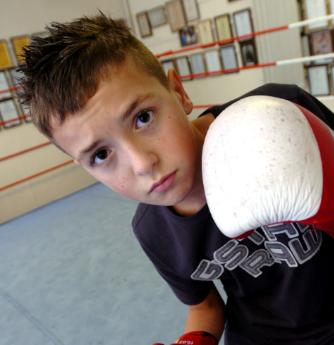 Boxer Jack Grace, aged 13 from Bentley. November 2007.