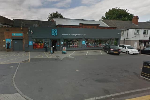 The Southey Green Co-op store where the incident took place