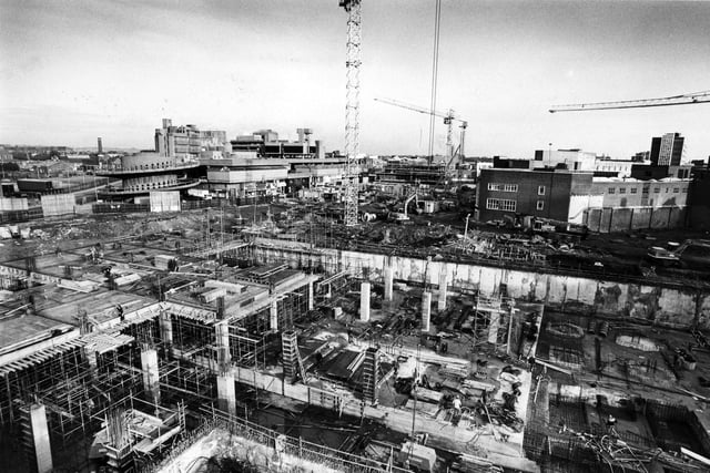 Construction of Portsmouth Cascades in January 1988