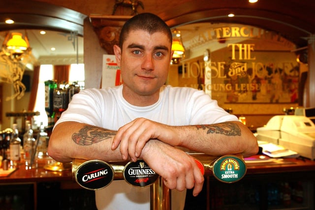 The Horse and Jockey pub on Baltic Road, Attercliffe, Sheffield in March 2004. Pictured is licensee Shaun Revitt
