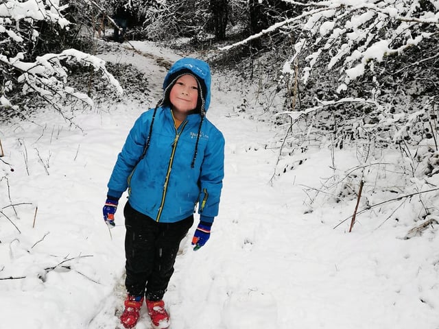 Having fun in the snow. From Solvita Ločmele.