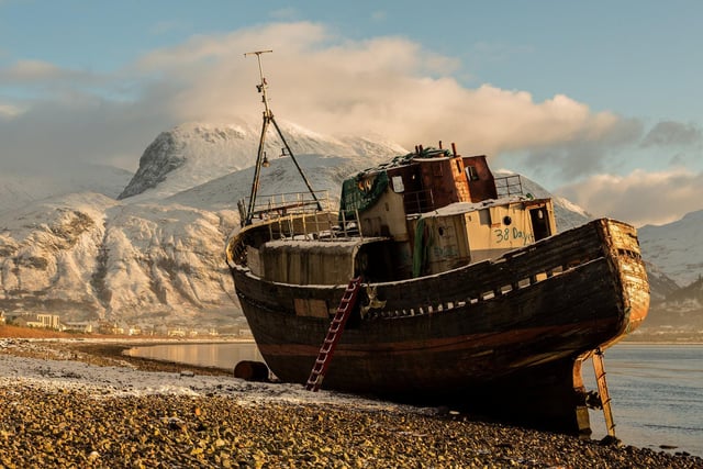 Shortlisted - Ron Tear - Wreck on the shore of Loch Linnie. 

Skydivers over the Great Pyramids of Giza and a Welsh farmhouse are just some of the astonishing pictures from the 2020 Historic Photographer of the Year Awards. The awards called on photographers to capture â€œhistory all around usâ€, in the form of historical places and cultural sites around the world. Astonishing images of civilisationâ€™s most iconic landmarks, including the Taj Mahal, Pompeii and the Palace of Versailles are just some of the historical sites featured. But the Overall Winner out of thousands of entries in the worldwide competition was awarded to Michael Marsh, for his sombre picture of Brighton Palace Pier, captioned  â€œstanding in the full force of weather and timeâ€.