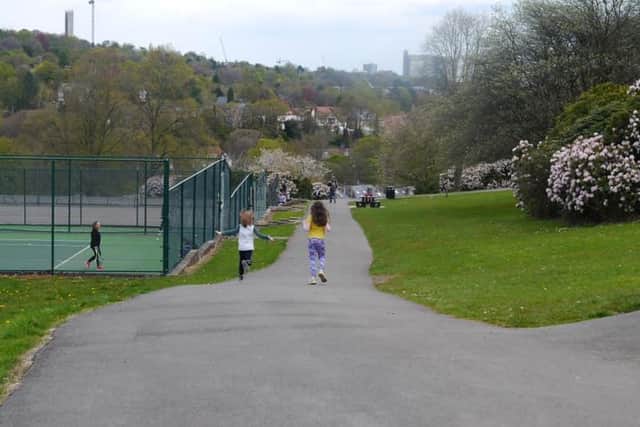 One of the community projects to benefit from Sheffield Council Section 106 money was the tennis courts at Bingham Park