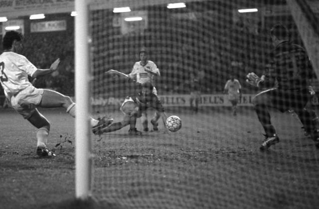 Substitute McCoist hit Rangers' sixth against the Maltese side - his ninth in Europe.