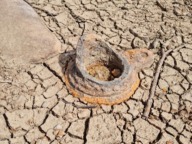 Visitors have flocked to Ladybower Reservoir to see the remains of the lost villages exposed