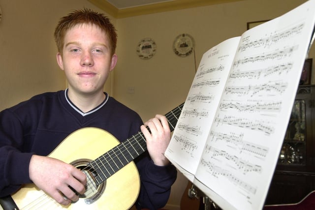 16-year-old Alan Turner, from Grenoside, was studying classical guitar at Cheetham's School of music, Manchester in 2000