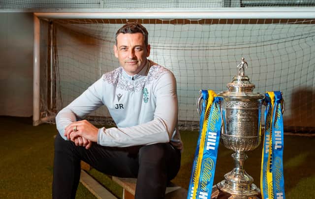 Jack Ross will lead Hibs into a Scottish Cup semi-final against rivals Hearts on Saturday