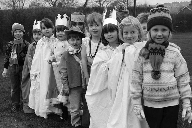 Heading back to 1993 Shirebrook Park Infants nativity.
How cute!