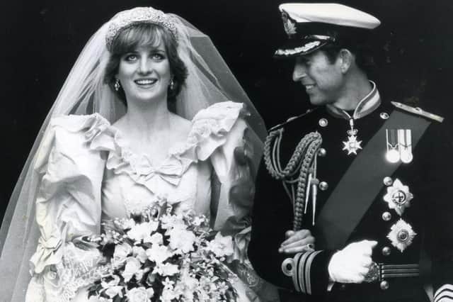 Royal Wedding, The Prince and Princess of Wales outside St Paul's after their wedding on 29/07/1981

Princess Diana and Prince Charles