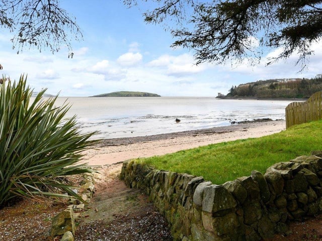 The property has direct access to the beach at Balcary Bay, situated on the north side of the Solway Firth.