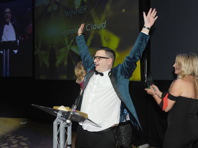My Learning Cloud winners of the Overall Business of the Year Award.
(210220-8522)