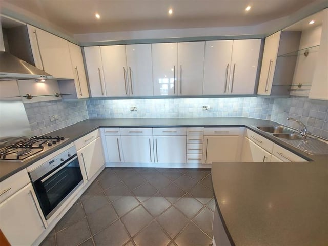 This two bedroom apartment in Gunwharf Quays is on the market for offers in excess of £470,000. It is listed by Nesbitt & Sons Estate Agents, Hampshire.