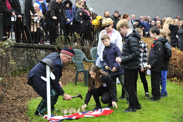 The ceremony was a chance for youngsters to pay tribute to fallen heroes