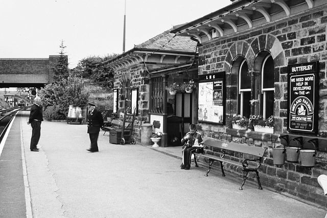 Butterley Station, near Ripley, pictured in 1909.