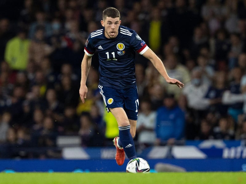 His energy and poise on the football was useful off the bench as Scotland sought to see the game out.