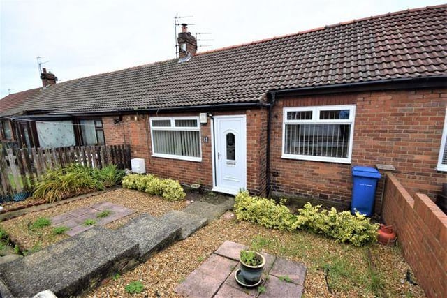 This two-bedroom bungalow with loft space is yours from Hunters/Zoopla for £85,000.
