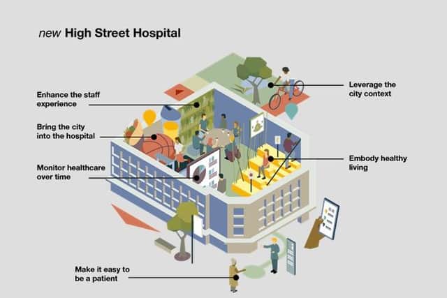 The five-storey building on The Moor would make a great ‘High Street Hospital,’ according to project management company Arup who submitted the proposal to the prestigious Wolfson Economics Prize.