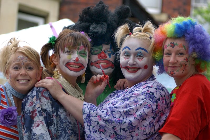 A 2004 Westoe scene showing charity face painting - but who are the people pictured?