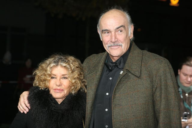 BERLIN - DECEMBER 3: Sir Sean Connery and wife Micheline Roquebrune attend the "European Film Awards 2005" at Arena on December 3, 2005.