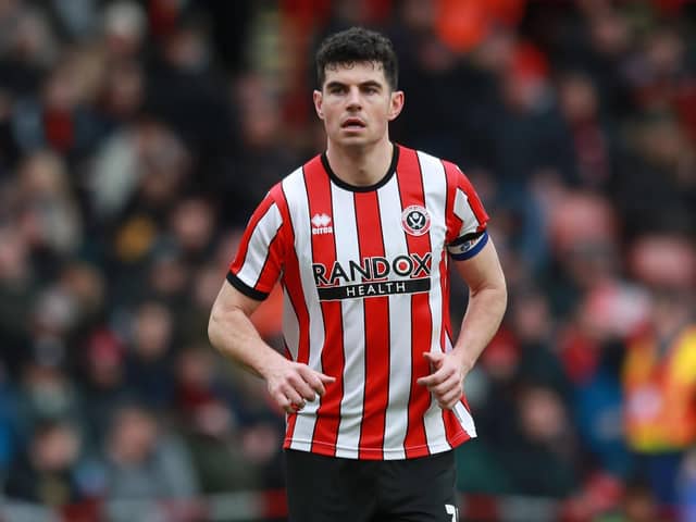 John Egan is expected to start for Sheffield United at Norwich City this weekend: Simon Bellis / Sportimage