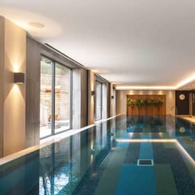 The spa has a 16-metre indoor infinity pool.