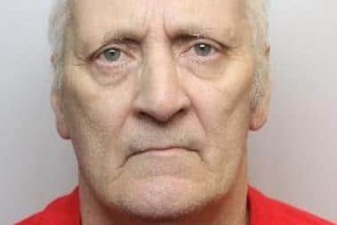 Pictured is John Kelk, aged 68, of Wingfield Road, Athersley South, Barnsley, who was sentenced at Sheffield Crown Court to 30 years of custody after he pleased guilty to 22 counts involving sexually abusing and raping three young girls during the 1970s and 1980s.