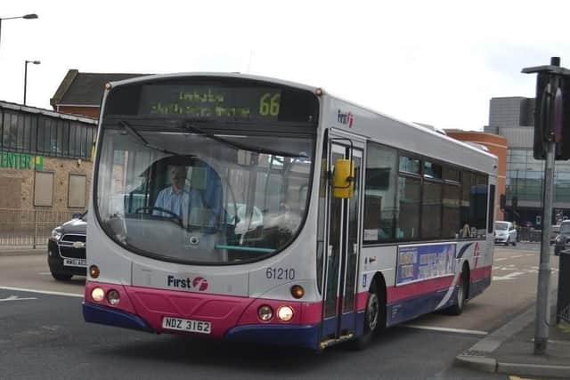 A First South Yorkshire bus driver was assaulted by a passenger who was told he couldn't pay cash for his fare during the pandemic.