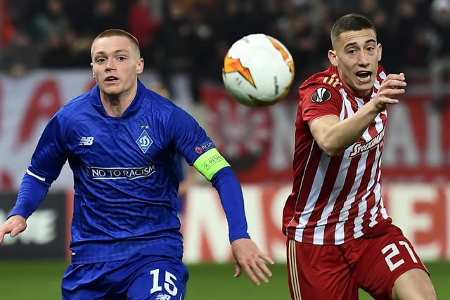 Sheffield United have been linked with another Olimpiacos player - their four in quick succession - with Greece left-back Kostas Tsimikas the latest name said to be on the Blades' radar. (Sport Witness)  (Photo credit: ARIS MESSINIS/AFP via Getty Images)