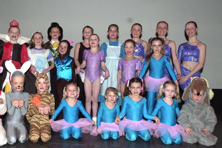 Young dancers who took part in the Sugar and Spice dance show in 2002 at the Doncaster Civic Theatre.