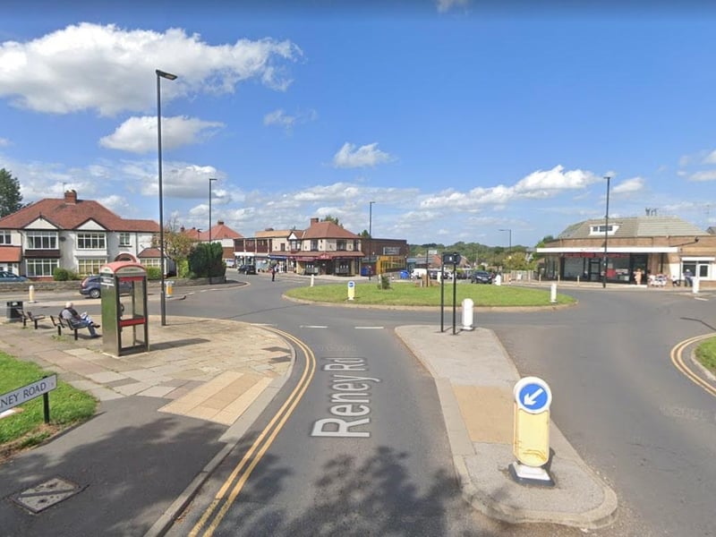 Greenhill & Lowedges saw 3.0 reports of robbery per 1,000 residents from December 2024 to November 2025, the fifth highest figure in Sheffield. The total number of incidents in that neighbourhood was 20. Photo: Google