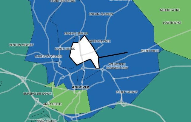 There were fewer than three cases in Andover Newbury Road in the seven days to November 23.