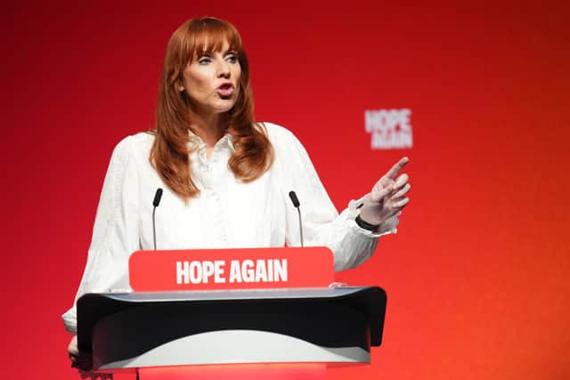 Housing Secretary Angela Rayner speaking during the Labour Party Conference. PIC: Annabel Lee-Ellis/PA Wire
