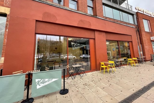 Kollective Coffee & Kitchen, 1 Brown Street, Sheffield City Centre, Sheffield, S1 2BS. Rating: 4.8/5 (based on 129 Google Reviews).