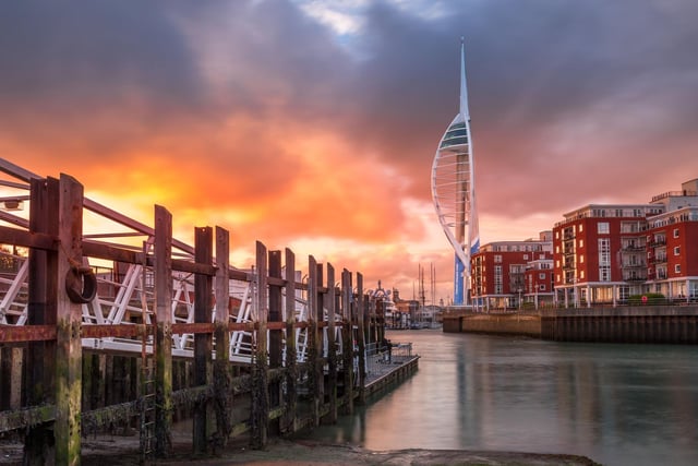 The Spinnaker Tower taken from the camber slipway.
Picture: Raymond Clarke