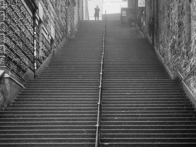 The atmospheric images capture the Capital, usually full of life, in a different light