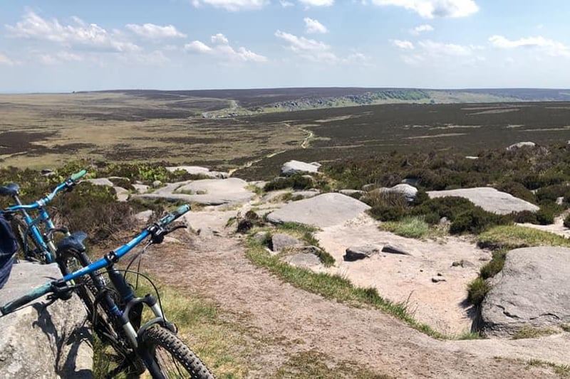 Here's a great view of the moors on the city's edge. A perfect stop off after a steady bike ride.