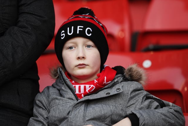 A young United supporter before the home game with Blackburn Rovers in December 2018.