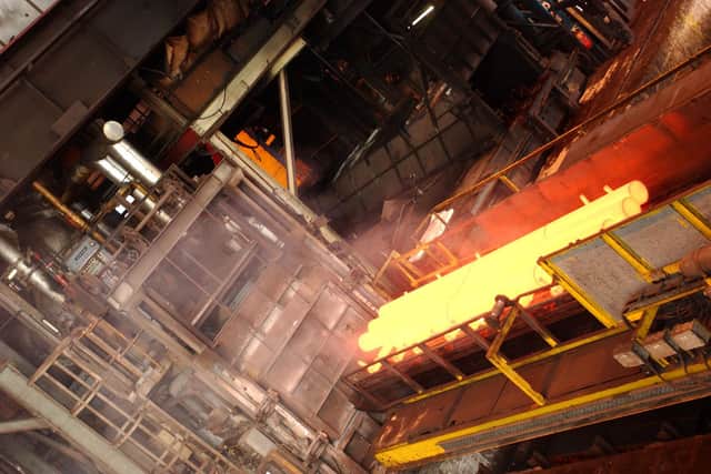 Stocksbridge steelworks annealing furnace for heat treating steel.
