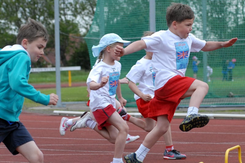Hadrian Primary and East Boldon Juniors had a great day at Monkton Stadium when they held their own mini Olympics-themed sports day in 2012.