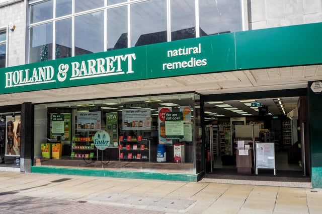Holland & Barrett is one of the shops that has stayed opened in and around Commercial Road, Portsmouth during the lockdown.