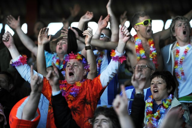The 'Honolulu Wednesday' theme day at Bristol City in May 2009.